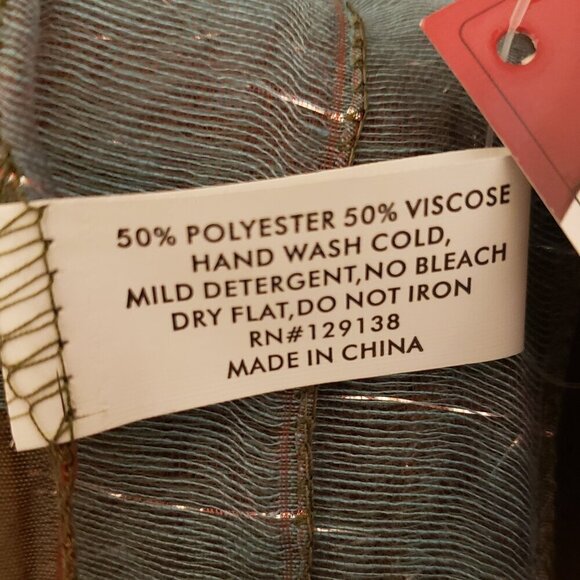 All Jazzed Up Seafoam Sheer Iridescent Scarf, 25" x 70" - Picture 6 of 7